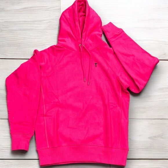 THAKOON Women’s Sweatshirt Hoodie in the Size XSmall in Hot Pink Color - Picture 9 of 13